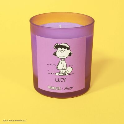 Peanuts x Flamingo Candles Lemongrass & Lime Lucy glassata