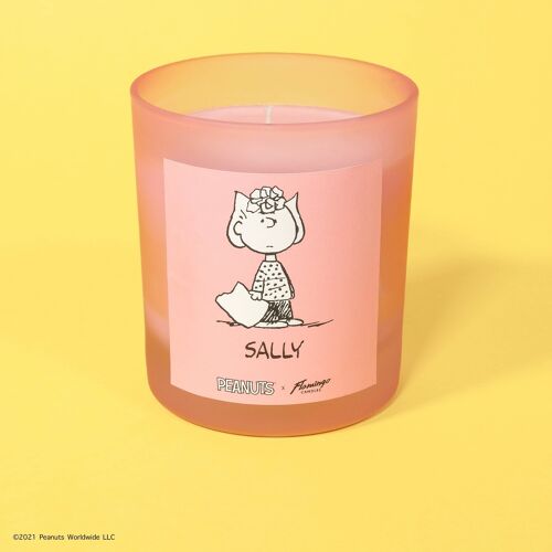 Peanuts x Flamingo Candles Strawberry Candy Sally Frosted