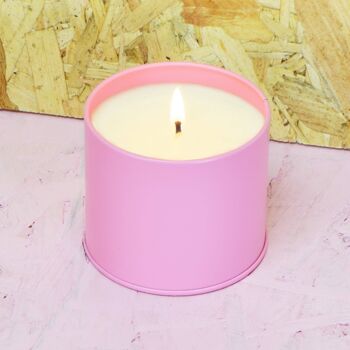 Kit de fabrication de bougies en étain rose 2