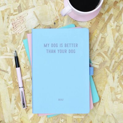 My Dog is Better Than Your Dog Blue & Purple Notebook