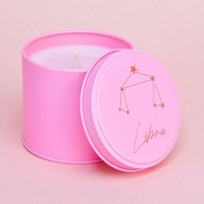 Cranberry & Pomegranate Pink & Red Zodiac Candle