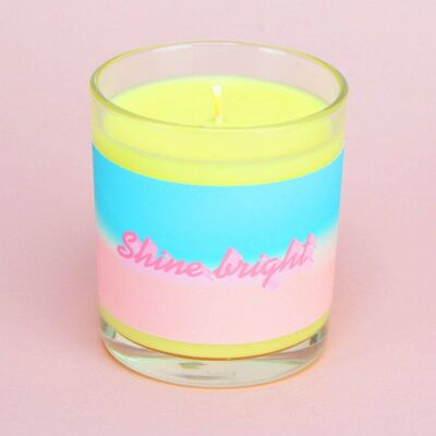 Darjeeling Tea Shine Bright Yellow Abstract Sky Candle