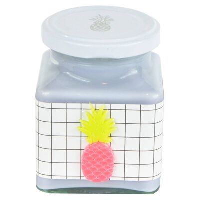 Pineapple & Coconut Grid Neon Pineapple Jar Candle