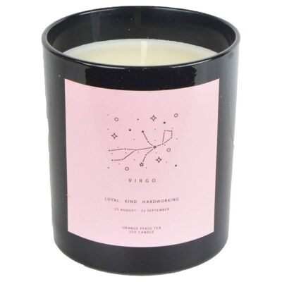 Orange Pekoe Tea Black & Pink Zodiac Beschreibung Kerze