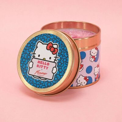 Hello Kitty x Flamingo Candles Sugar Berry Pose Tin Candle