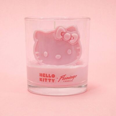 Hello Kitty x Flamingo Kerzen Wassermelone Pink 3D-Kitty-Symbol
