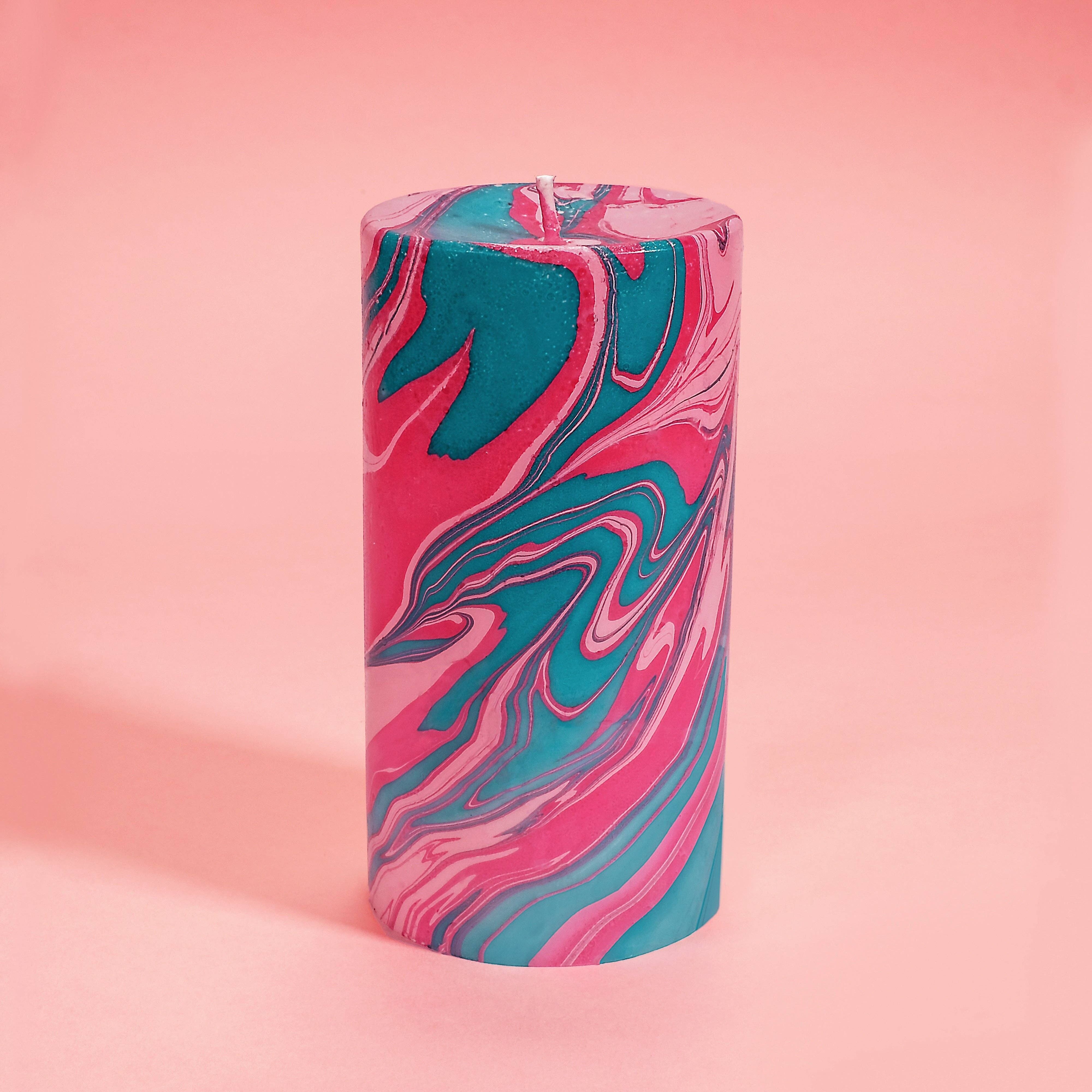 Bougie pilier en marbre I Got You Babe