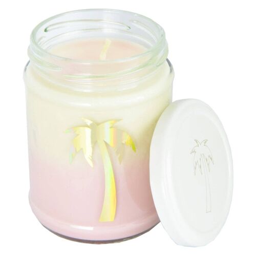 Pink Lemonade Pink Ombre Palm Tree Candle