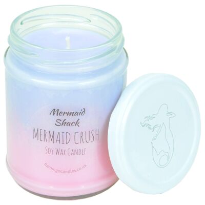 Mermaid Crush lila/rosa Ombré-Kerze