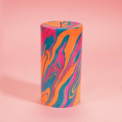 Calypso Marble Pillar Candle