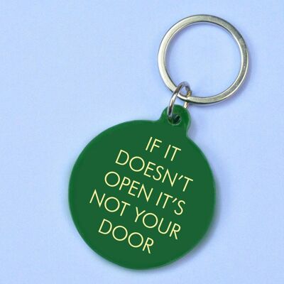 Wenn es sich nicht öffnet, ist es nicht Ihr Tür-Schlüsselanhänger