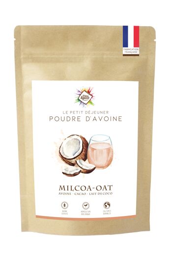 Milcoa-OAT - Avoine instantané cacao et lait de coco 1