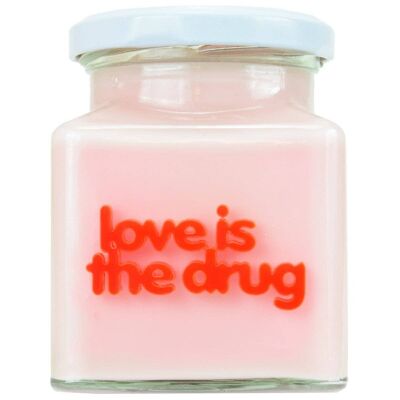L'amore è la candela del prosecco alla fragola della droga