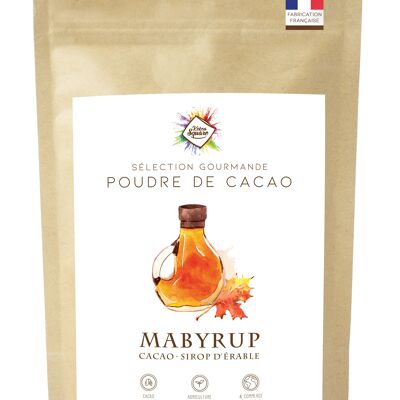 Mabyrup - Cacao en polvo para chocolate caliente con sirope de arce