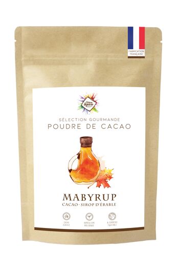 Mabyrup - Poudre de cacao  pour chocolat chaud au sirop d'érable 1