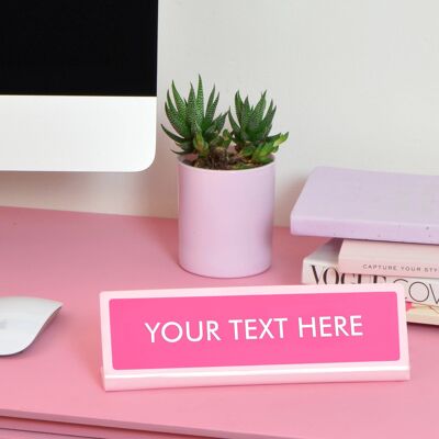 Create Your Own Custom Desk Plate Sign