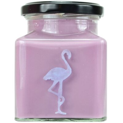 Bougie flamant rose classique gâteau au fromage aux bleuets