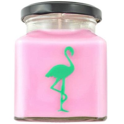 Klassische Flamingo-Kerze aus Thai-Limette und Mango