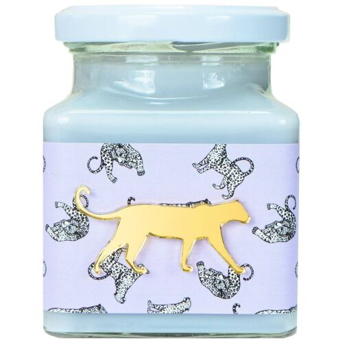 Vetiver Blush Lilac Leopard Candle
