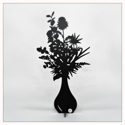 Bouquet of flowers black