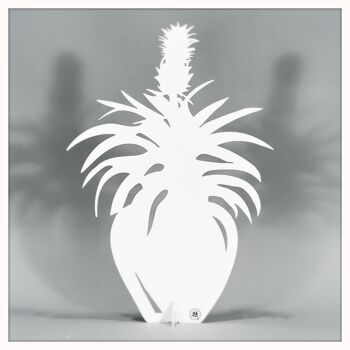 Fleur d'ananas blanche