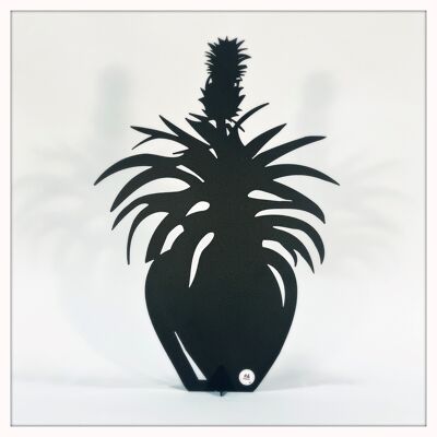Pineapple flower black