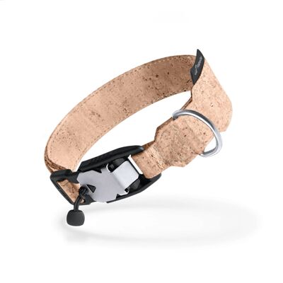 FollowPaw AirTag Dog Collar - L | 44-51 cm | 18-20 in. Neck - Natural