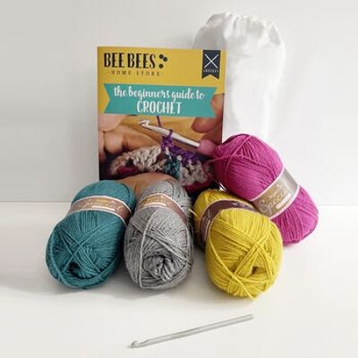 Beebees Homestore Kit de otoño para aprender a tejer a crochet