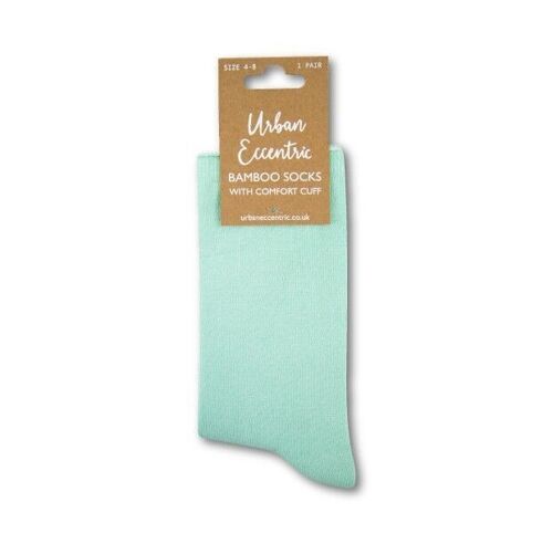 Unisex Comfort Cuff Green Bamboo Socks