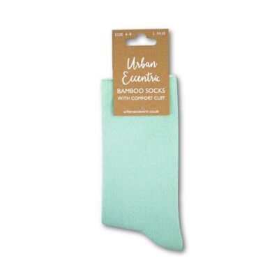 Unisex Comfort Cuff Green Bamboo Socks
