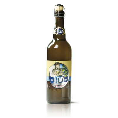 D-Day Blanche, flavored with green apple - 4.5% Alc