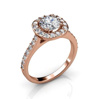 Cushy Ring: Rose Gold and Crystal