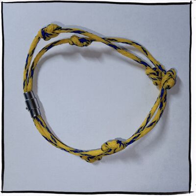 Bracelet from the sea "We Are One" in colors of Ukraine