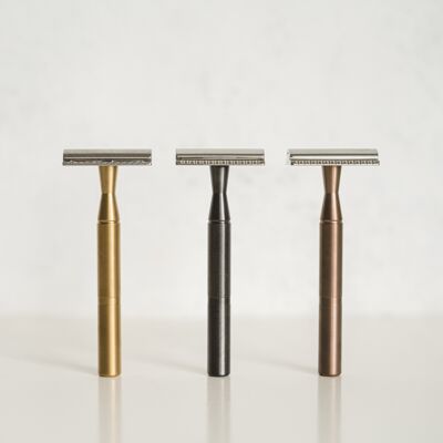 Safety razor made of stainless steel GC1.1 Vintage Gold (Made in Austria)