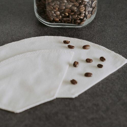 Kaffeefilter aus Bio-Baumwolle groß (6-12 Tassen)