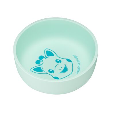 Sophie the giraffe silicone bowl in white-red gift box