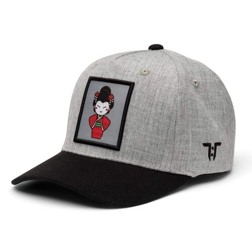 Tokyo Time Geisha Cap - Grey/Black