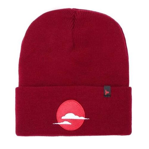 Tokyo Time Japan Beanie Hat - Burgundy