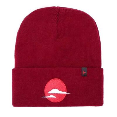 Tokyo Time Japan Beanie Hat - Burgundy