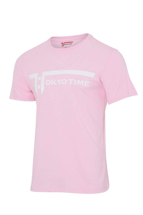 Tokyo Time Mens Urban T-Shirt - Pink
