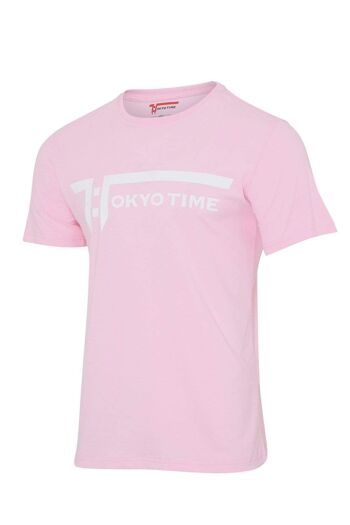 T-Shirt Urbain Homme Tokyo Time - Rose 1