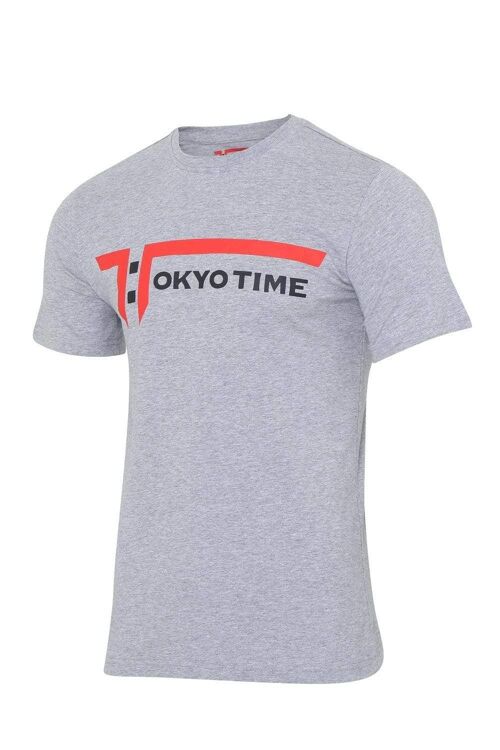 Tokyo Time Mens Urban T-Shirt - Grey