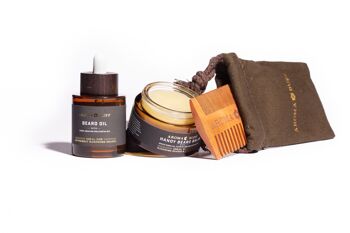 Coffret cadeau de soins de la barbe AromaBuff 1