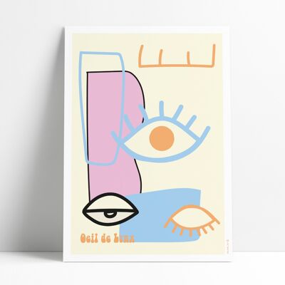 Poster 30x40 - Auge des Luchses