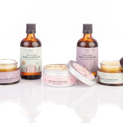 Coffret cadeau de grossesse AromaBump complet