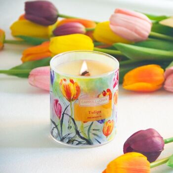 Bougie en Pot Tulipes 2