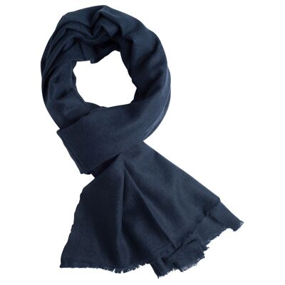 Navy blue cashmere scarf