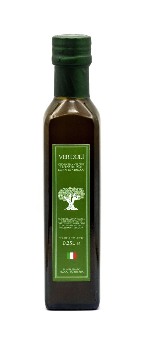 Olio Extra Vergine d'oliva siciliano verdolì - 0,25 cl