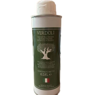 Olio Extra Vergine d'oliva siciliano Verdolì - 0,25 cl - LATTA