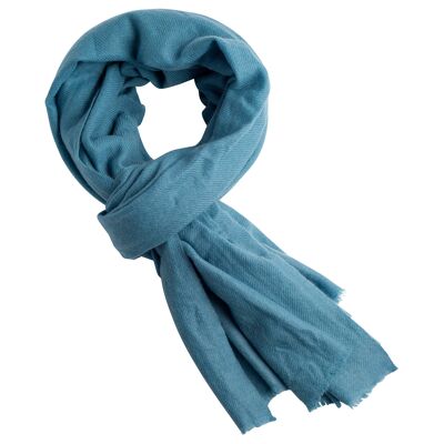 Dove blue cashmere scarf